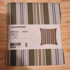 IKEA LINGONOXBAR MULTICOLOR CUSHION COVER. Size: 20x20"